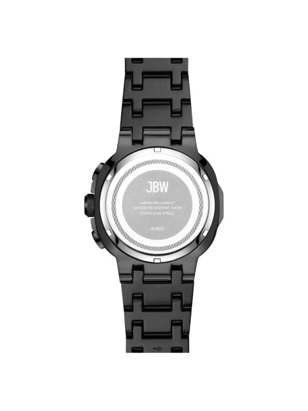NWT JBW Heist GMT Quartz Black Dial Unisex Watch